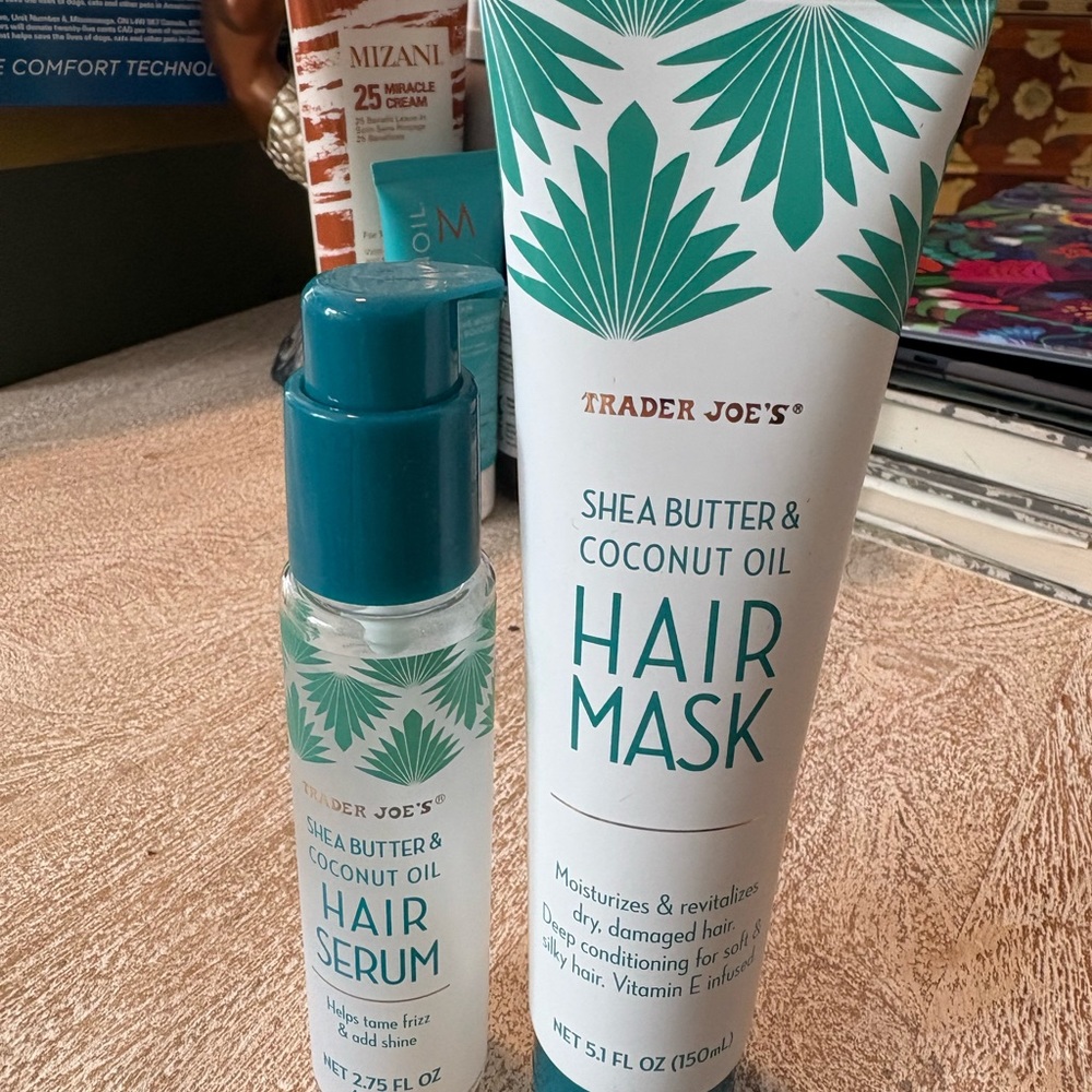 Trader Joe's Shea Butter & Coconut Oil Hair Mask and Serum
